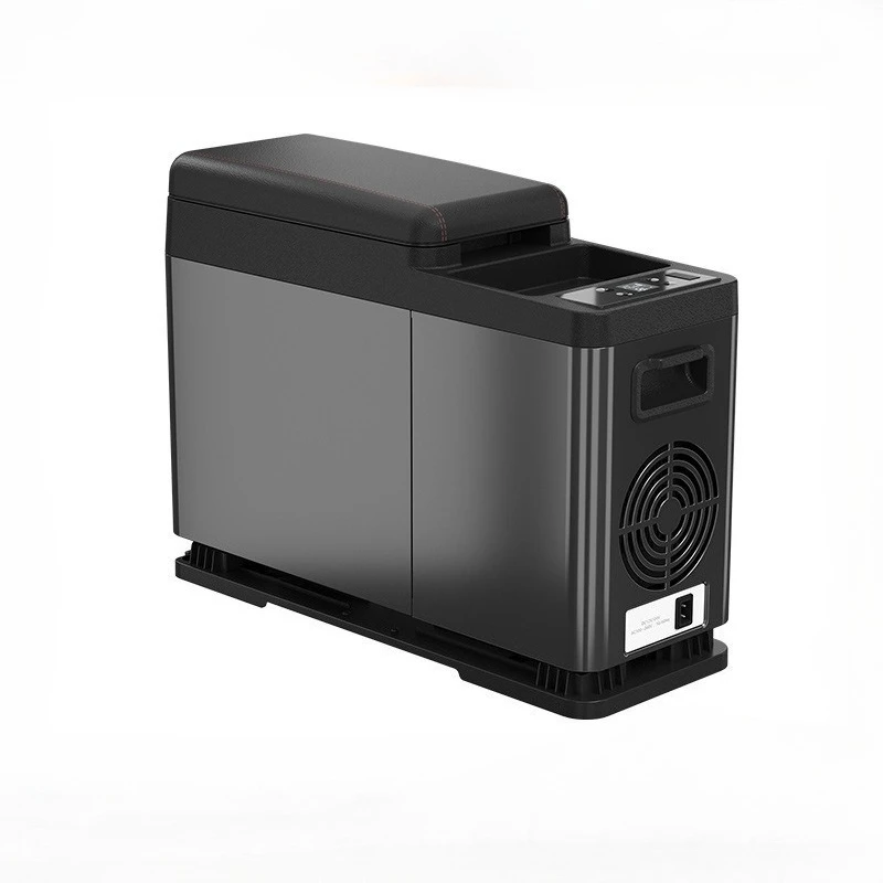 Power saving compression refrigerator car refrigerator armrest box 8L