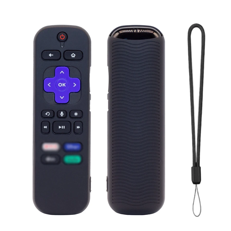 Luminous Silicone Remote Cover with Soft Texture and Strong Lanyard for Remote Protection and Convenience 14.5 x 4.5 x 2 cm