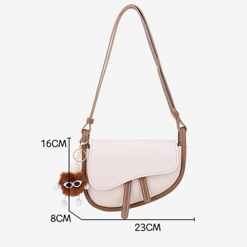 1Set DIY Leather Craft Accessories Shoulder Bag Hand Sewing Template With PU Leather Semi-Finished Material Tool