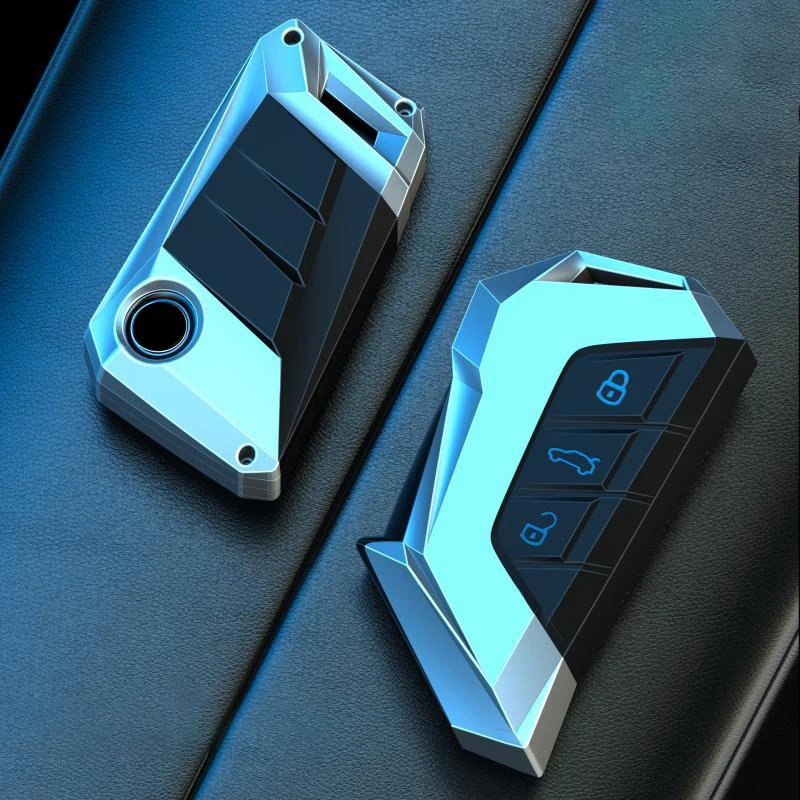 Zinc Alloy Car Key Case Cover For VW  Golf 8 MK8 ID.3 ID.4 Cupra Octavia SEAT Leon MK4 2020 2021 Formentor Tarraco