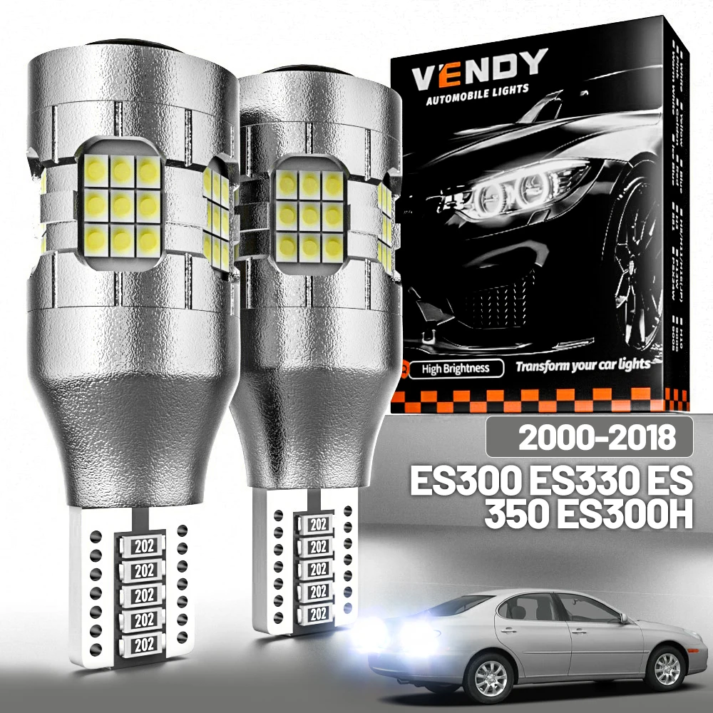 2 stücke LED Reverse Licht Für Lexus ES300 ES300H 2000-2018 Backup Lampe 2002 2003 2007 2008 2009 2010 2012 2013 Zubehör