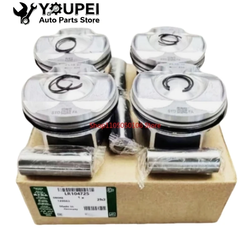 

4 Pcs Piston & Ring Set For Land Rover 2.0T AJ200 204PT LR104725