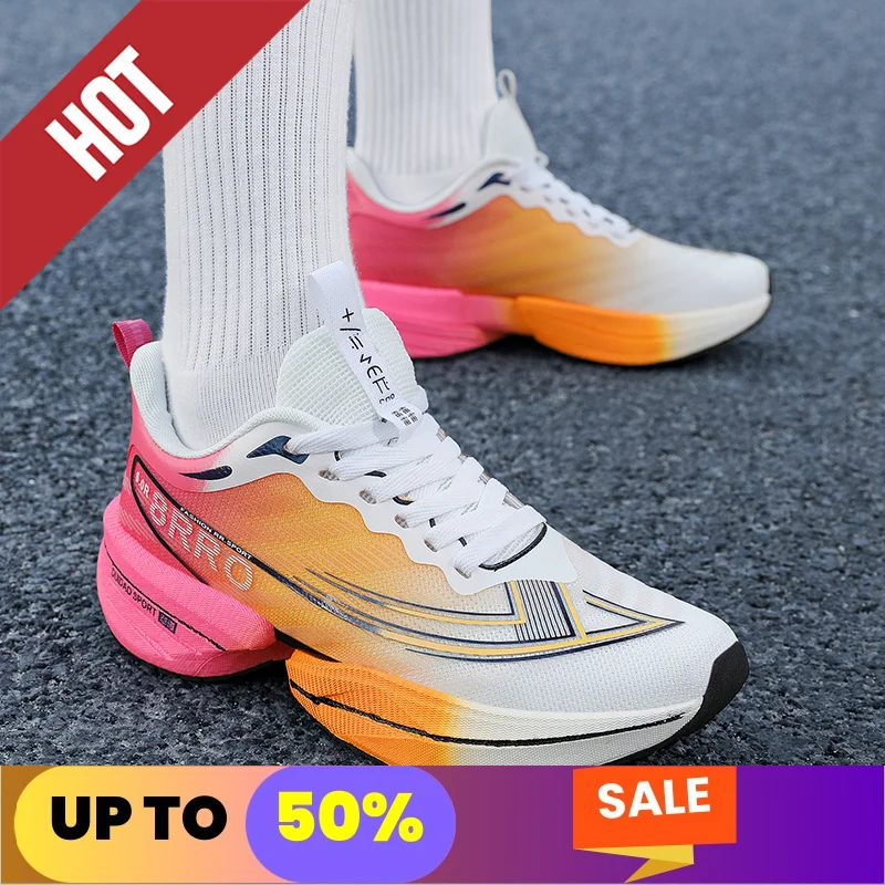 أحذية الجري الاحترافية للياقة البدنية من CarbonBoard Marathon للرجال رياضية خفيفة الوزن للنساء أحذية رياضية مريحة مضادة للانزلاق #4