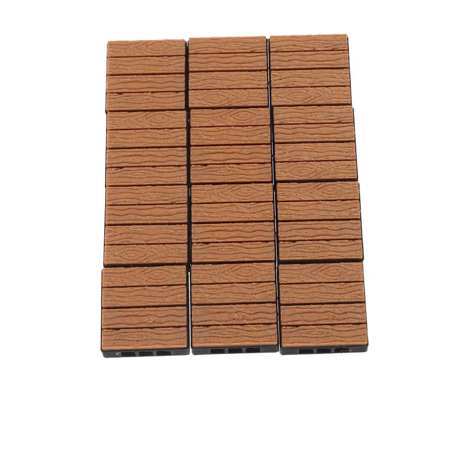 

12Pcs Miniature Dollhouse Flooring Wood Grain Floorboard Tiles Realistic Kitchen Bedroom Living Area Accessories Rustic Hardwood