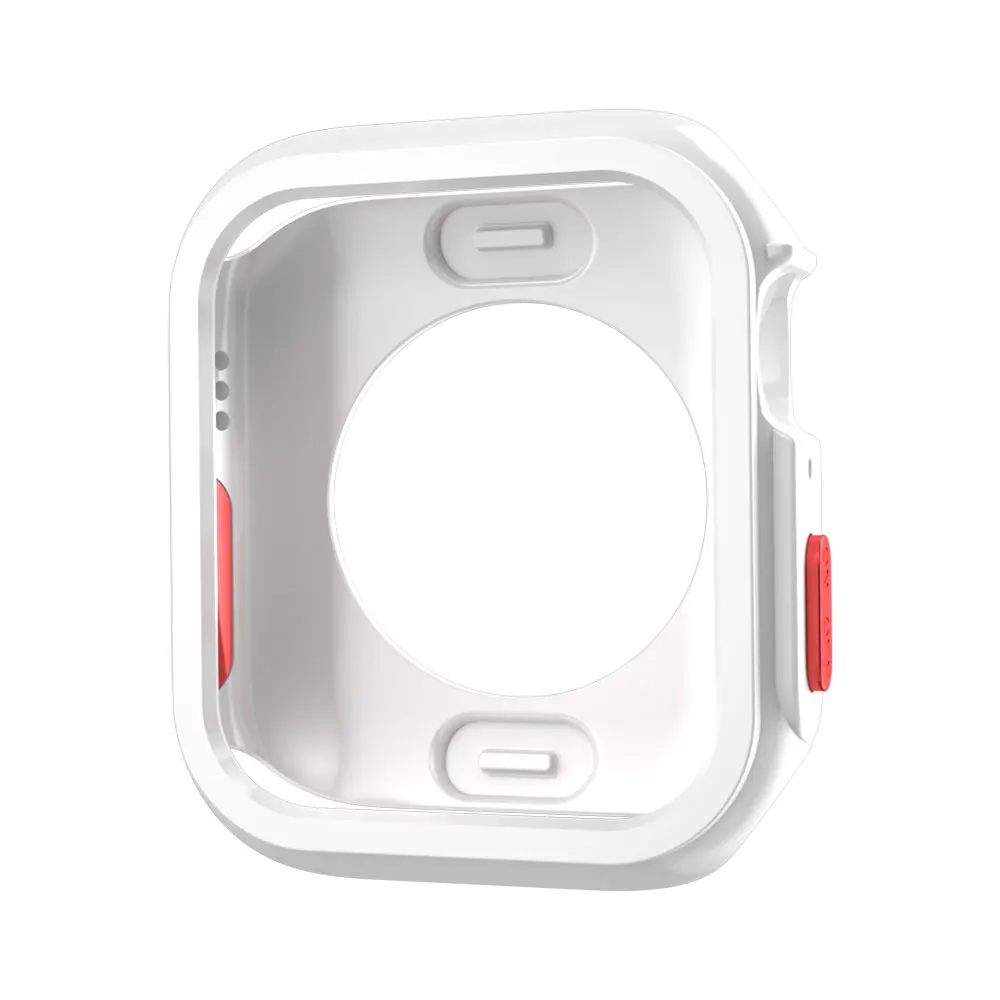 Z miękkiego TPU ekran etui ochronne na Apple Watch 45mm 41mm 44mm 40mm zderzak obudowa ochronna do iwatch serii 8 7 6 SE 5 4
