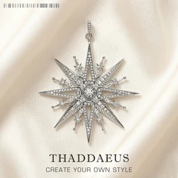 Pendants Royalty Star New Jewelry Vintage Pure 925 Sterling Silver Magical Boho Look Accessories Dream Gift For Women Men
