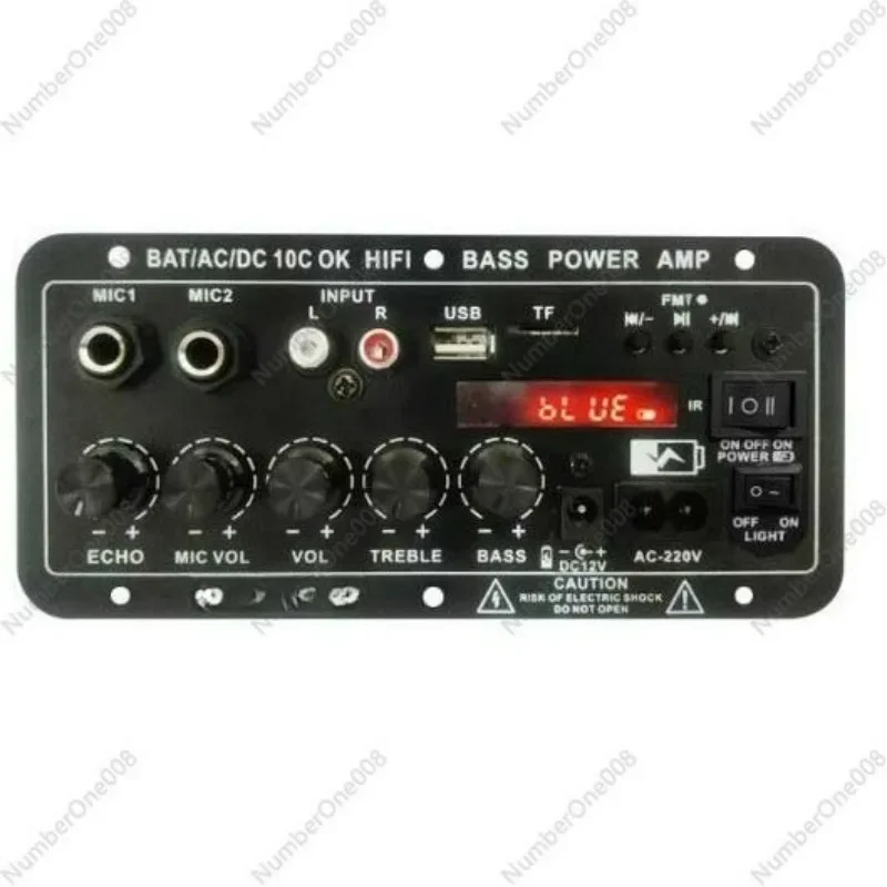 

12V Digital Amplifier Board with Bluetooth, LED Display & Battery Charging, for Car Audio and Home DIY Sound System