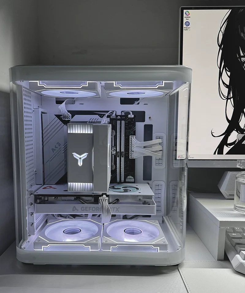 JONSBO TK-1 2.0バージョン M-ATXシャーシ シービュールーム アルミ製スターシップキャビン フィッシュバックプラグ 水冷ゲーミングPCコンピューター