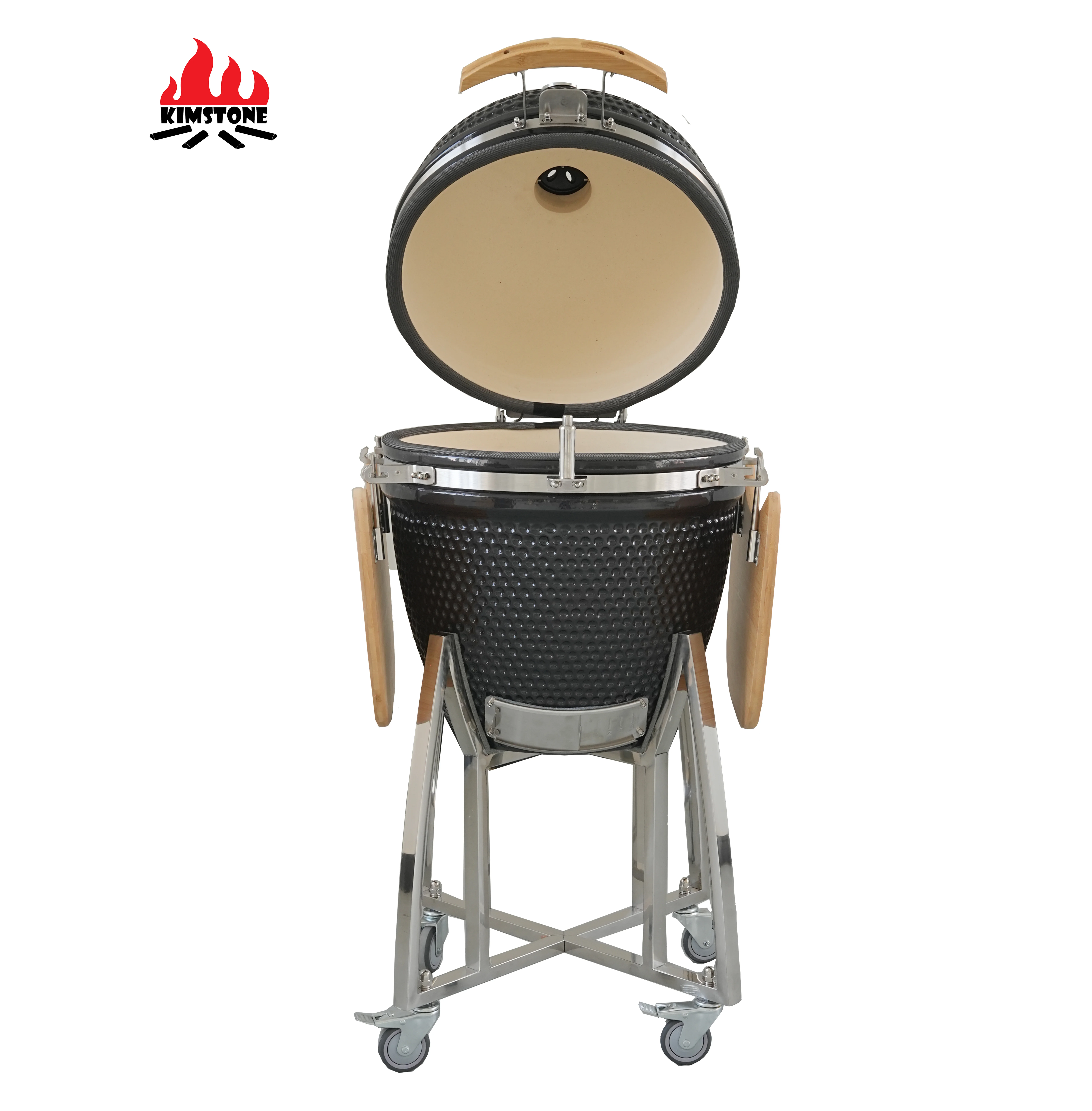 Kimstone Ceramic Egg Shape Kamado Most Popular Size 21 Inch Charcoal Grills Smoker Kamado Bbq Grill