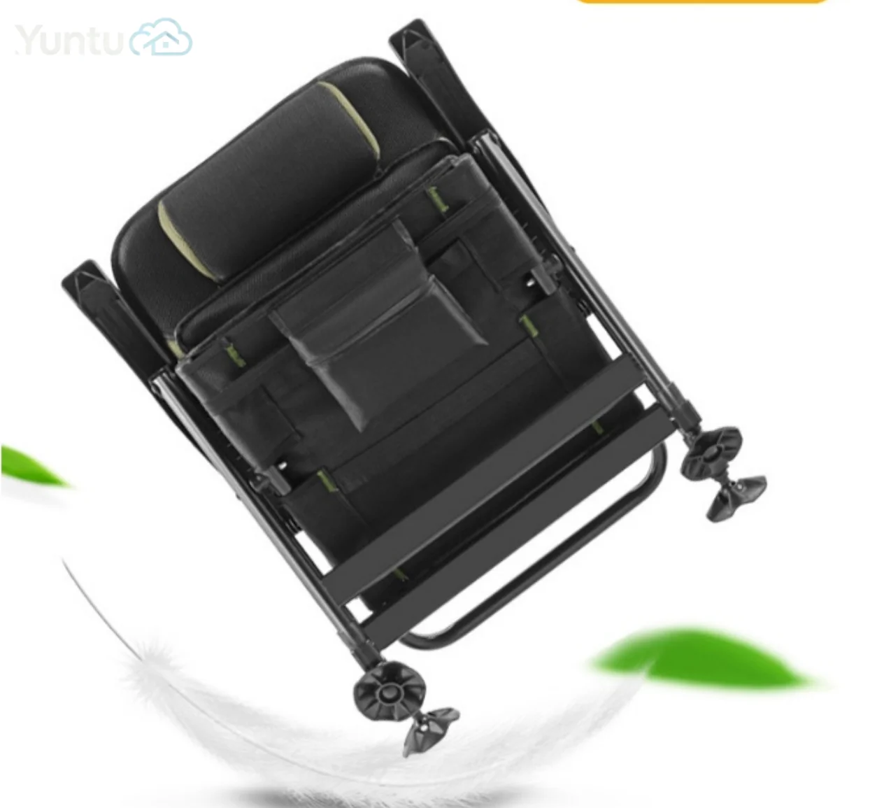 New Upgraded Multifunctional Fishing Chair, Comfortable Foldable Reclining Portable Fishing Seat for Bank Fishing
