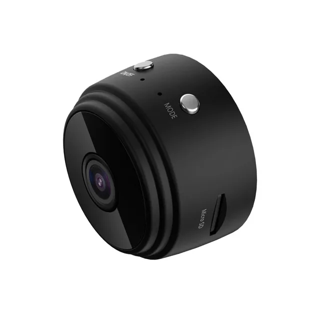 Mini Cámara De Seguridad Inalámbrica 1080P Con Visión Nocturna, Batería Recargable Y Ranura Para Tarjeta De Hasta 256GB