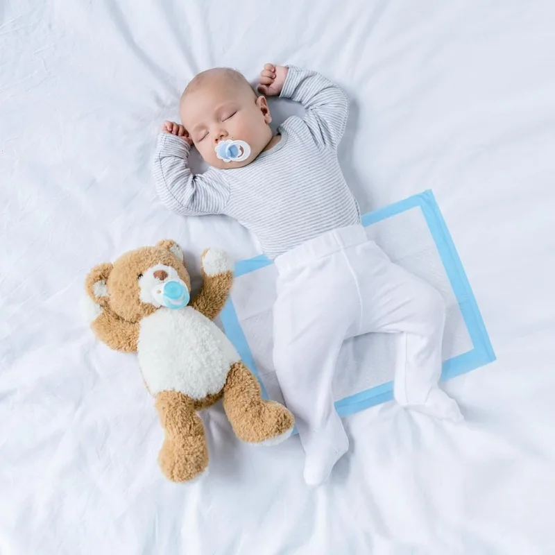 20/40/50/100Pack Disposable Changing Pads Baby Disposable Underpads Waterproof Breathable Underpads Bed Table Protector Mat