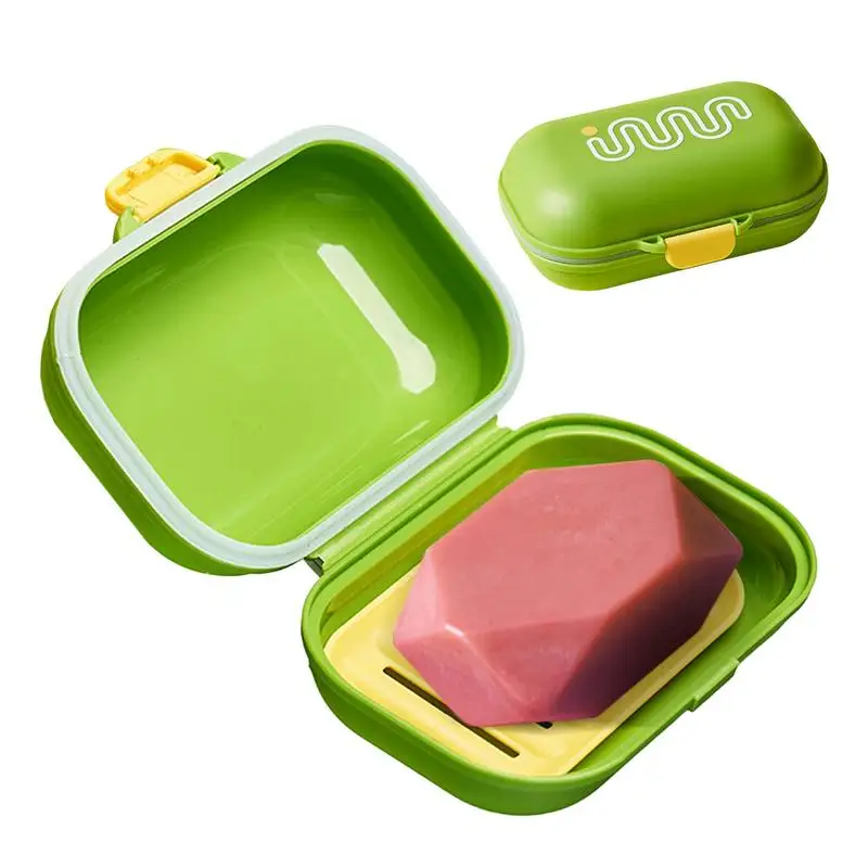 Bar Soap Holder Travel Case Sealed Travel Soap Holder Shampoo Bar Containers Leak-Proof Travel Soap Container for Camping view 4