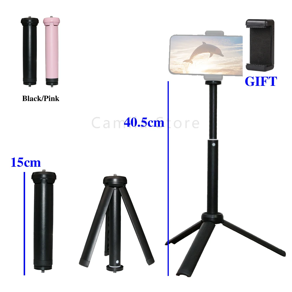 Tripods tripe cellular phone camera mobile holder monopod stand clip extension tripod for phone trip digital mirrorless camera