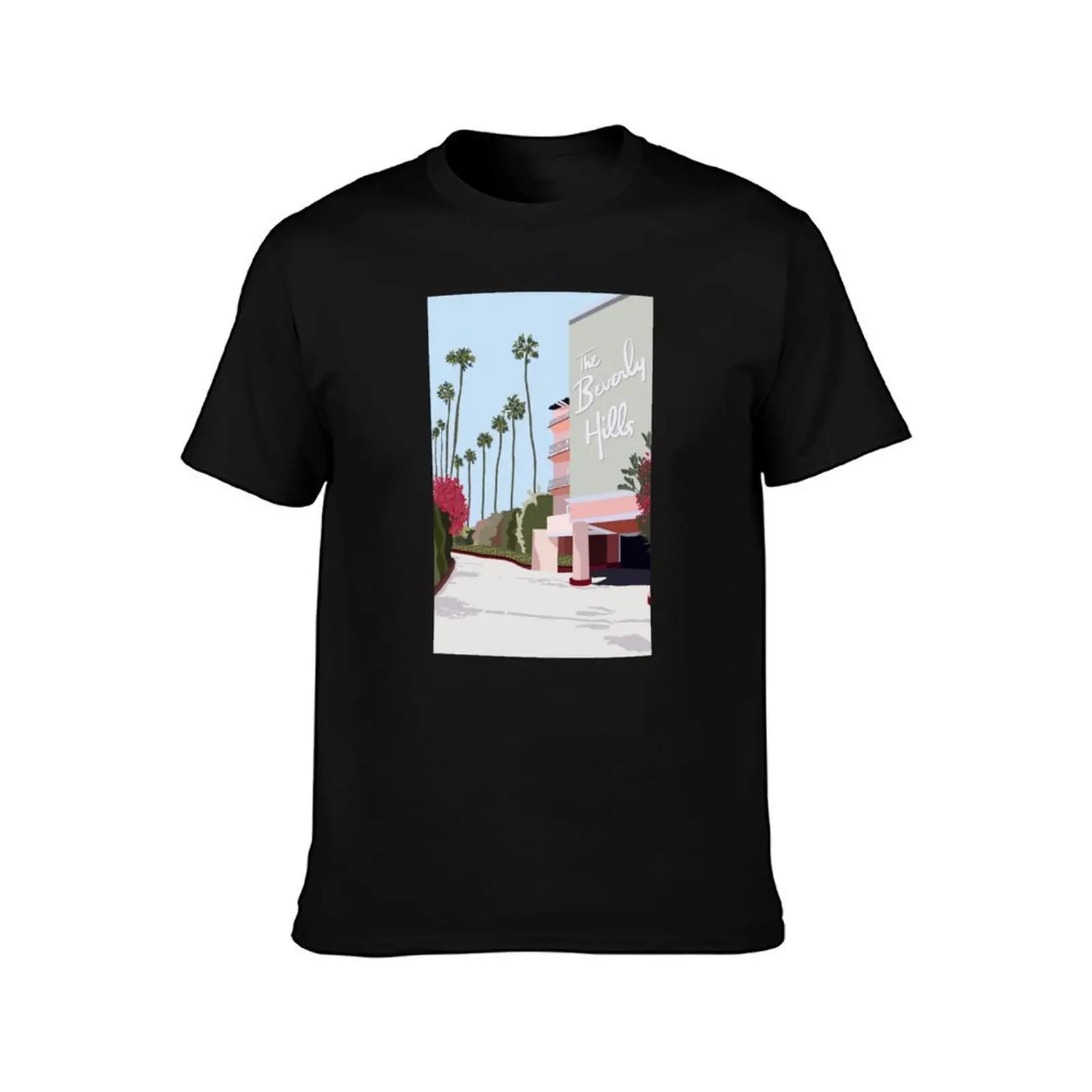 The Beverly Hills Hotel T-Shirt Plus Size Outdoor Casual Top