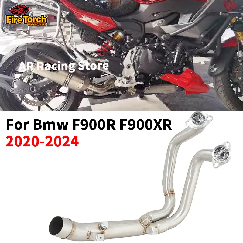 

Slip On For BMW F900R F900XR 2020 2021 2022 2023 2024 Motorcycle Exhaust System Stainless Steel Front Link Pipe Muffler