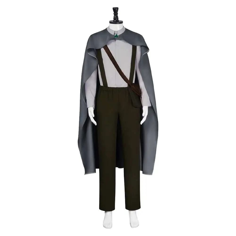 Adult Samwise Cosplay Gamgee Costume Party Fantasy Suit Movie Season 2 Roleplay Halloween Carnival Pants Shirt Cloak Bag Outfit