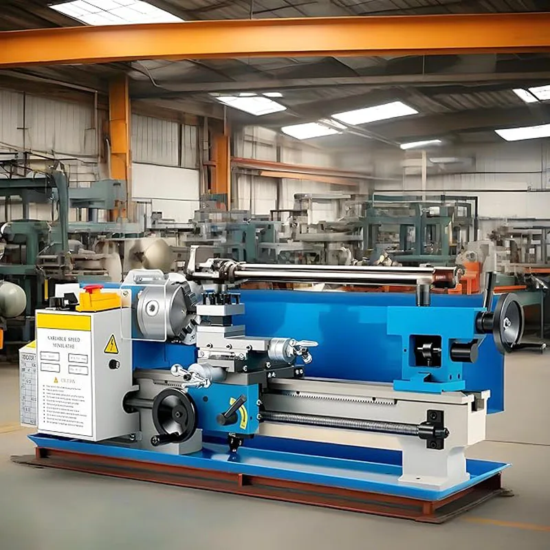 

VEVOR Mini Metal Lathe 7"X14 Inch 550W For Threading Metal Gear High-precision 4-inch 3-jaw Chuck For Square And Round Objects