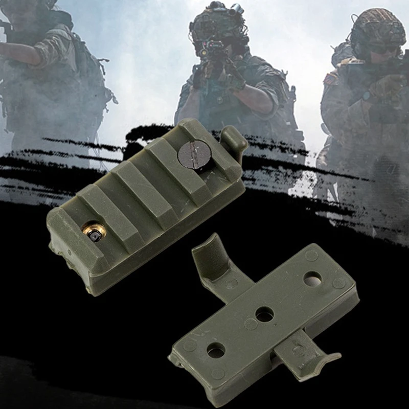 Nylon Lead Rail Helmet Flashlight Clip Rail Slider Universal Helmet 20Mm Accessories Flashlight Clip 1 Pair C