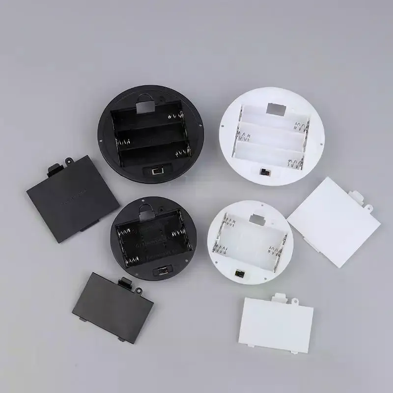 Case 1/3pcs 3 4.5v Aaa/aa Battery With Switch Cover Embedded Holder Storage Boxes Socket Container