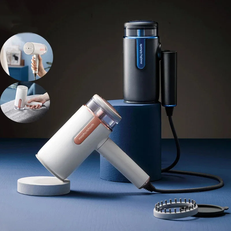 Morphy richards handheld ferro de engomar de vestuário 1000w tecido doméstico ferro a vapor 100ml mini portátil rápido-calor para roupas de engomar