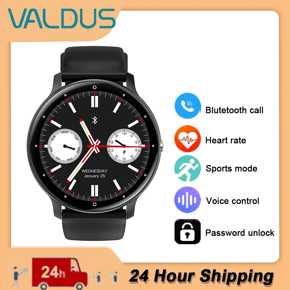 VALDUS VS05 Smartwatch Man Woman Gift Heart Rate Fitness Tracker Long Battery Life Bluetooth Call Waterproof Sport Smart Watches