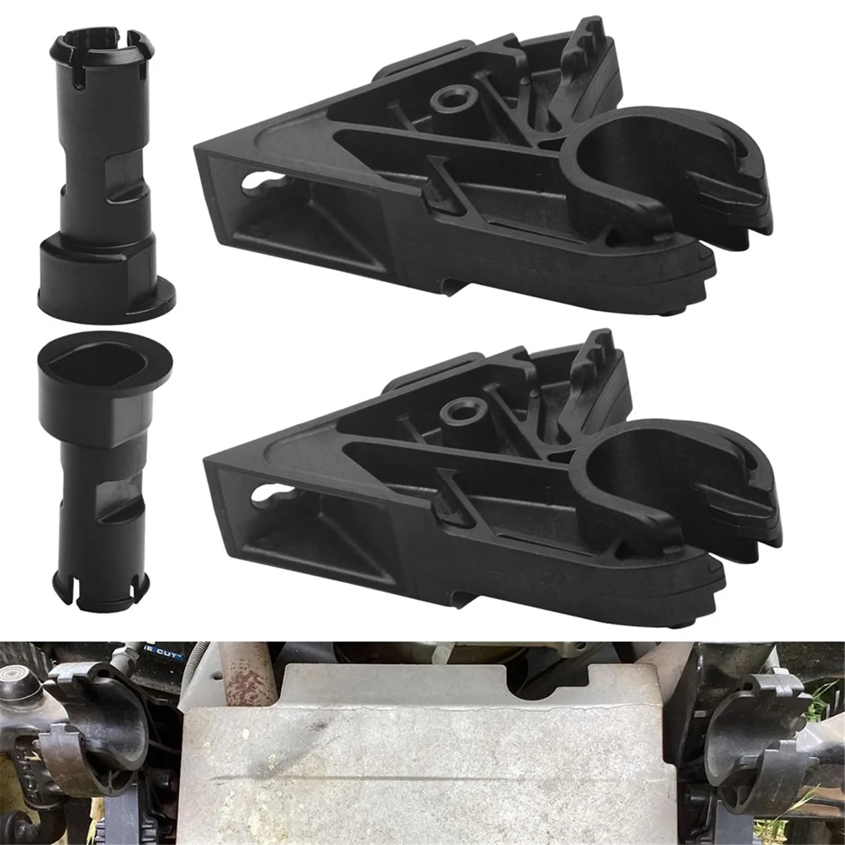 SEMOIC 731-10069D เปลี่ยน Hood Pivot Bracket & 731-10070 Hood Pivot Pin สําหรับรถแทรกเตอร์สนามหญ้า