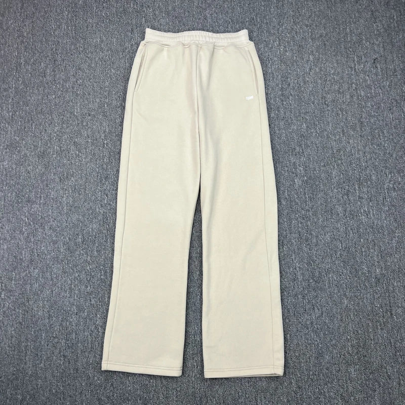 

Men Women Clothing 6PM Sweatpants Real Photo Autumn Winter Daily Loose Fleece Trousers Embroidered Logo Casual Pants