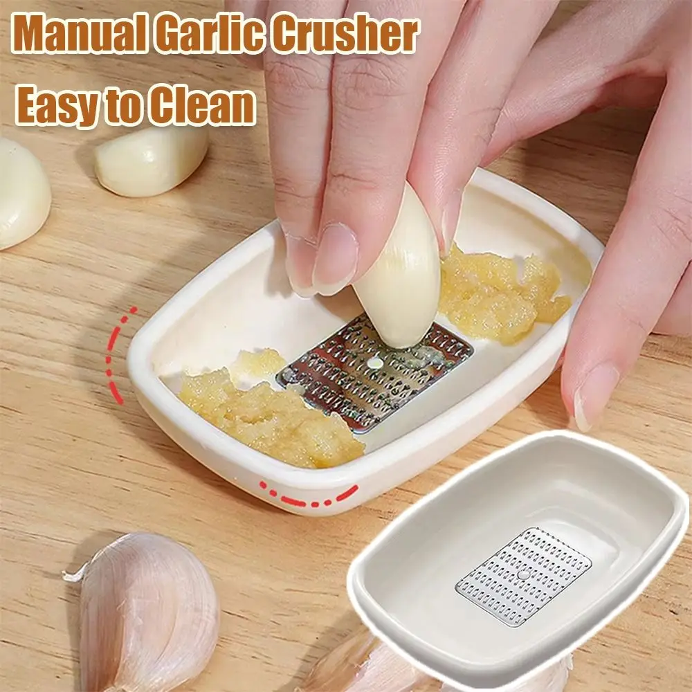 Durable Manual Garlic Ginger Grater Convenient Easy to Clean Garlic Masher Japanese Style Garlic Crusher Kitchen Tool