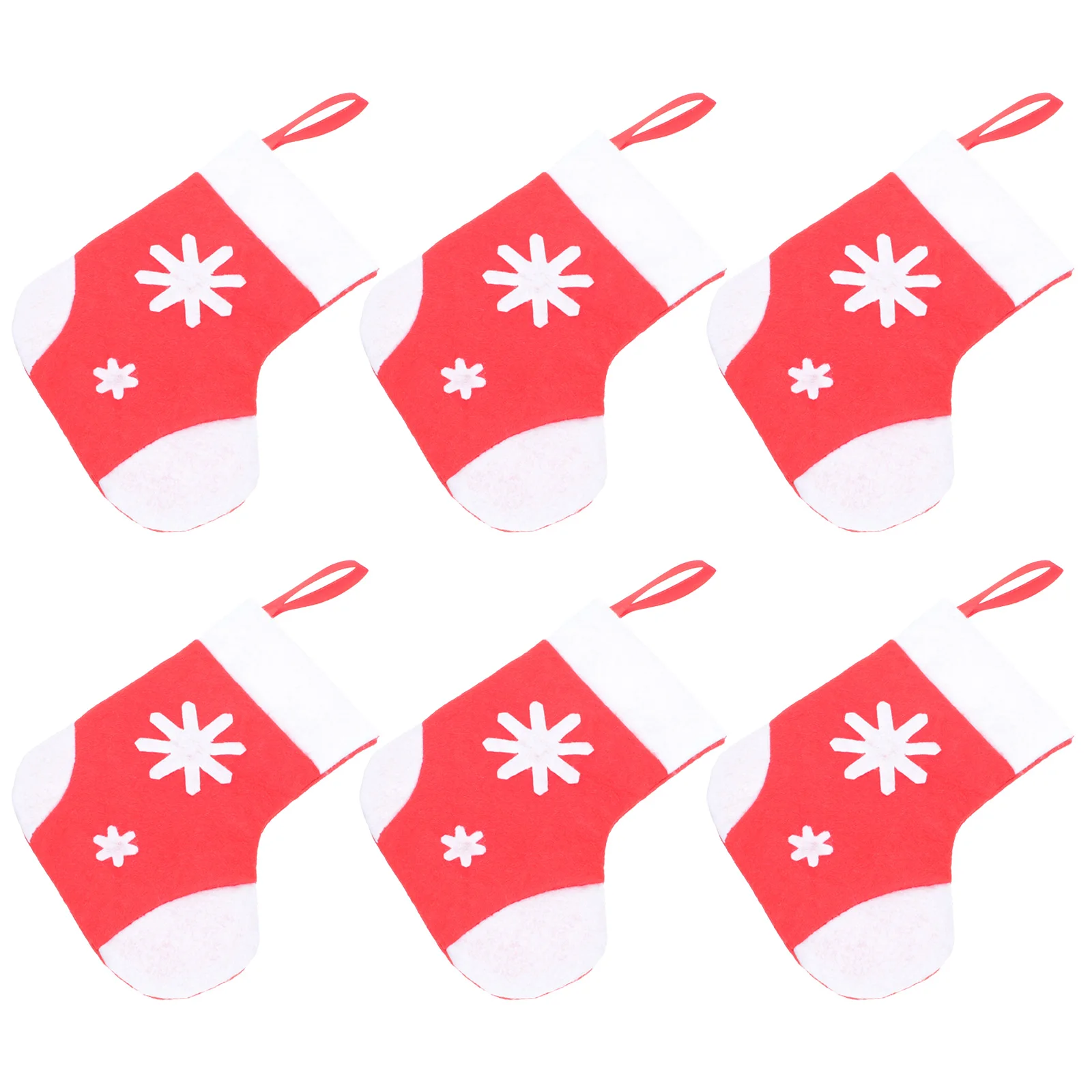 

6pcs Cutlery Bag Set Spoon Holder Bags White Non Woven Christmas Decor Dinning Table Utensils Rack Party Supplies
