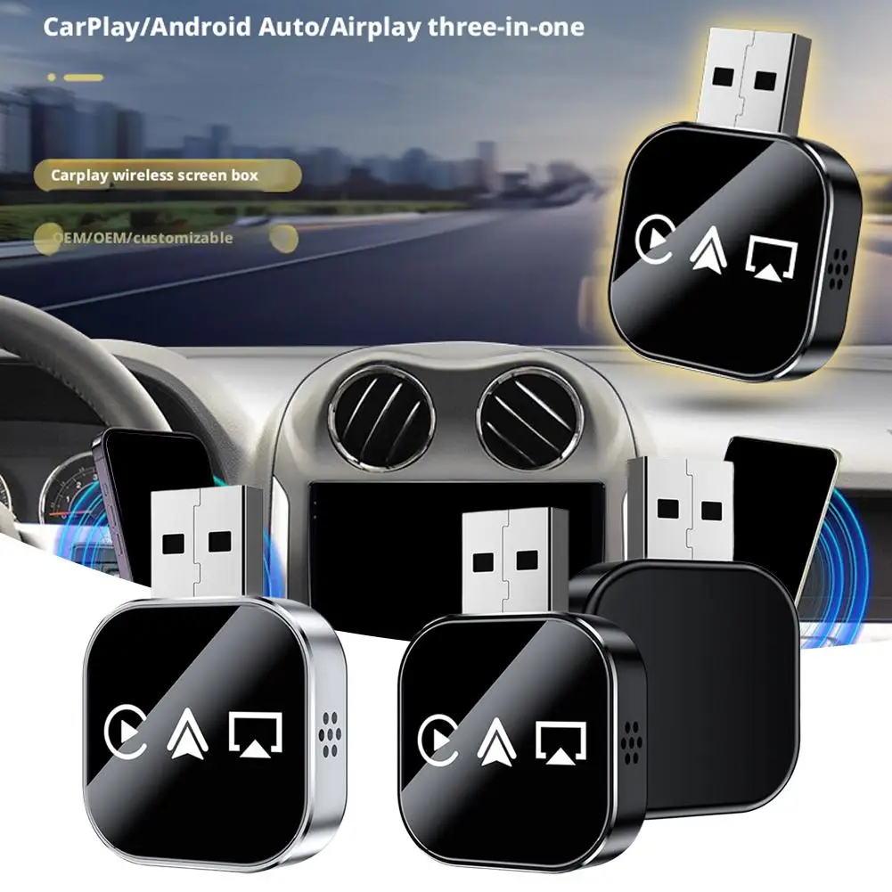 New Super Mini Carplay AI Box Wired to Wireless CarPlay/Android Auto 2in1 Box 5GHz WiFi5 for 99% Original Wired CarPlay/Auto Car