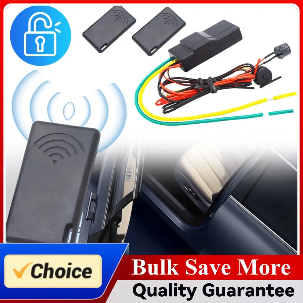 12V Auto Intelligent Secret Lock Anti-Hijacking 2.4GHz RFID Auto Car Alarm Engine Dark Lock  System Wireless Immobilizer