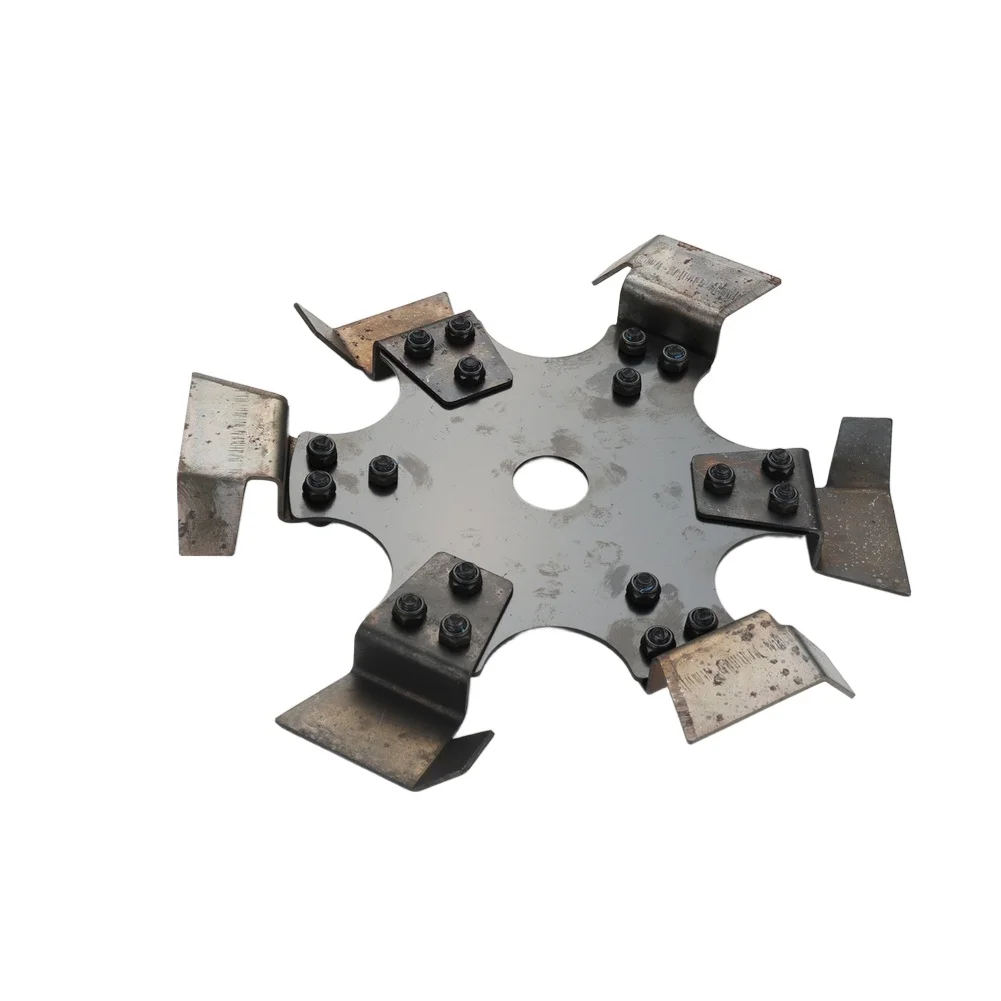 Metal Trenching Wheel for Tiller Attachment Designed for Small Lawnmowers to Enhance Cultivating Functionality