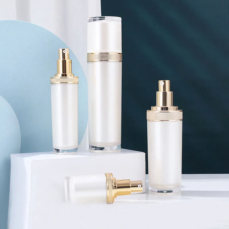 100ml pearl white acrylic/plastic bottle serum/lotion/emulsion/foundation/essence moisture toner gel skin care cosmetic packing
