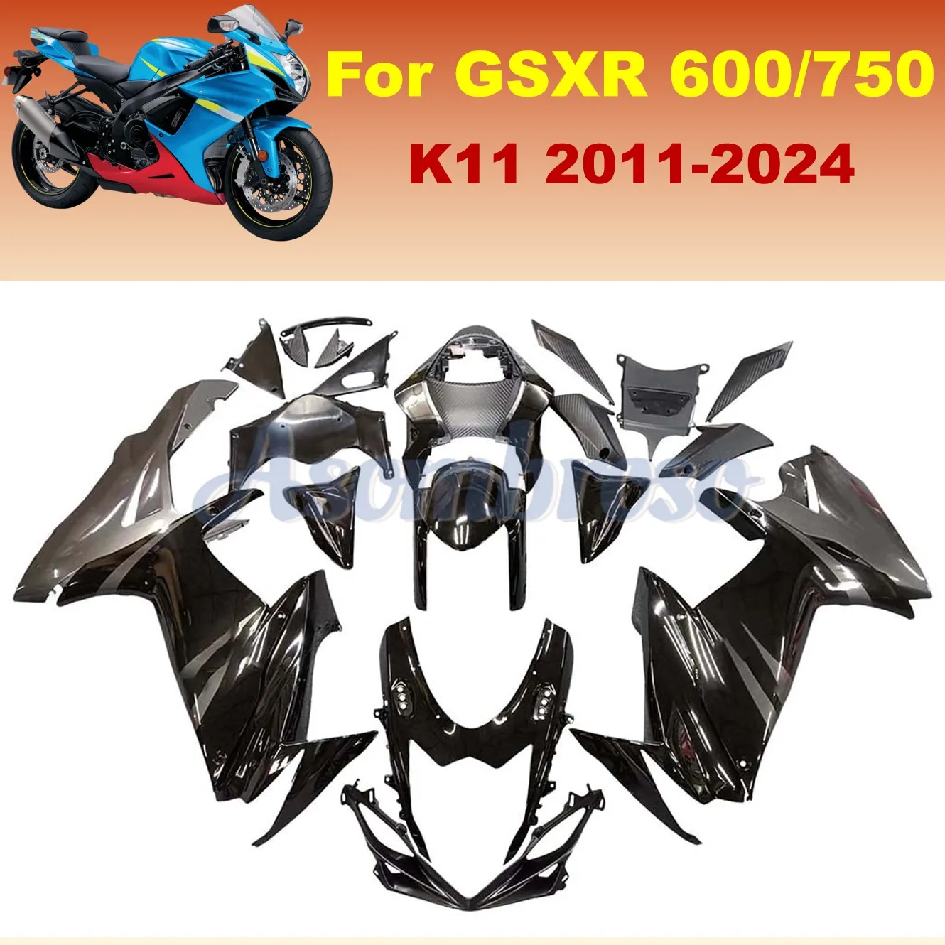 Motorcycle Accessories Fairing kit For GSXR 600 750 2011 2013 2014 2020 2019 2023 2024 GSXR600 GSXR750 K11 Plastic Shell Cover