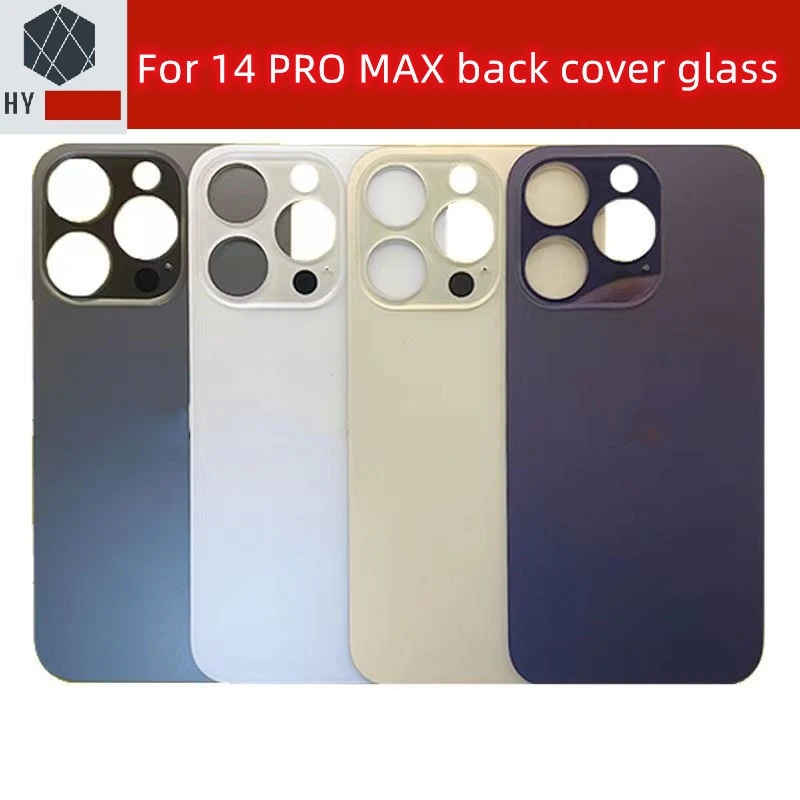 10Pcs large hole Back Glass For iPhone 11 12 Mini 13 14 15 Plus Pro Max Rear Battery Cover Replacement