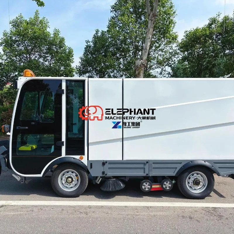 Efficient Dust Suppression Multi-Brush Road Sweeperheavy-Duty Cleaning Machine for Industrial & Municipal Use