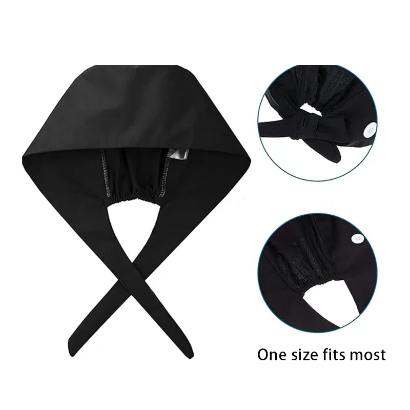 بلون الدعك قبعات مع زر مختبر التمريض قبعة قطنية Gorro Enfermera الحيوانات الأليفة الاستمالة وكالة للجنسين النساء الرجال الجمال قبعات العمل