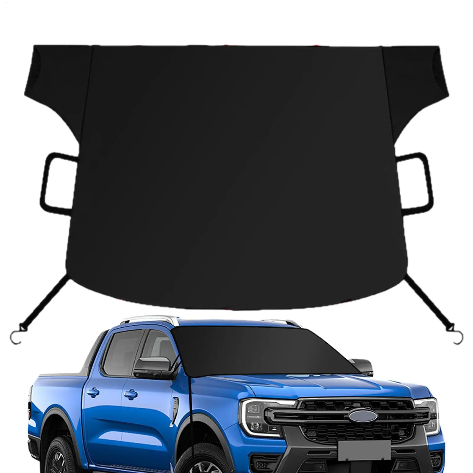 

Magnetic Car Snow Shield Cover Universal Car Sun Shield Thickened Frost Protection And Sun Protection Car Cover Oxford cloth