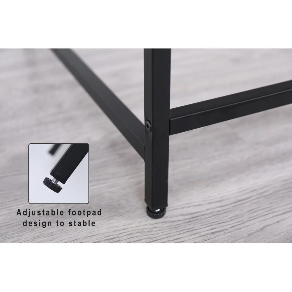 Black Console Table Narrow Modern Entryway Table Small Behind Couch Table Skinny Sofa Table Hallway Table for Living Room Foyer