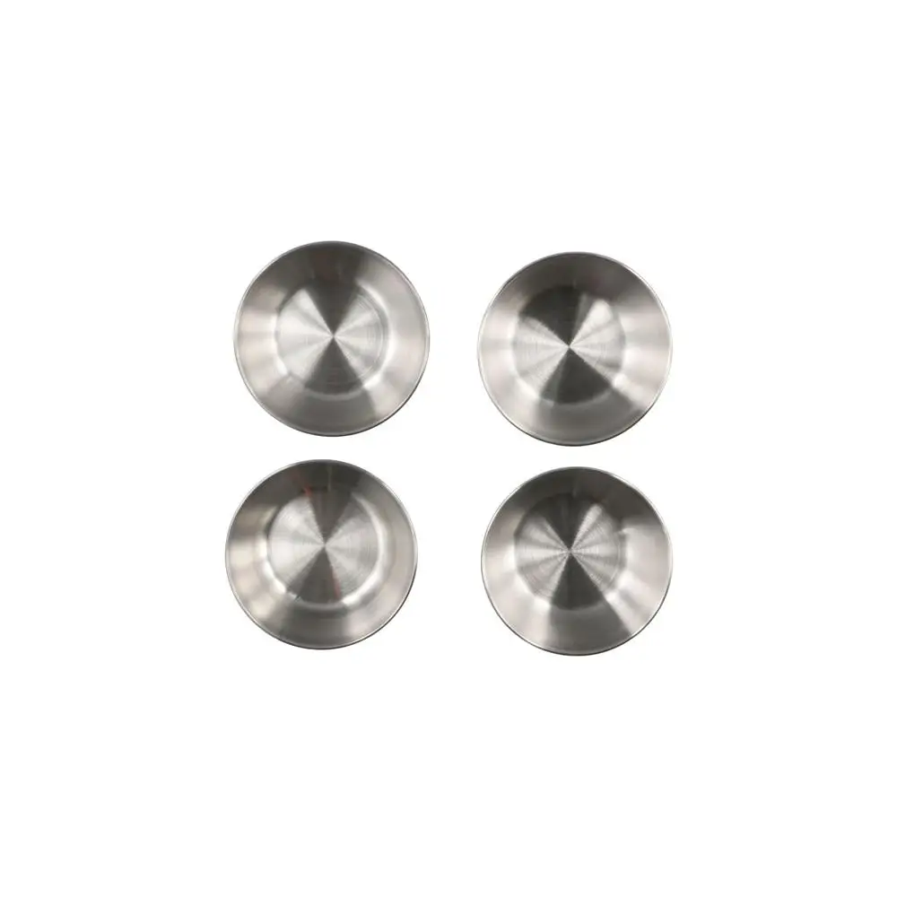 Durable Kitchen Supplies Tableware Stainless Steel Home Essential Food Snack Dish Seasoning Dish Small Bowl Sauce Plate