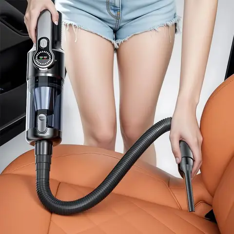 Aspirador de pó para carro sem fio, com descarregamento de pó com um botão, aspirador portátil de alta potência, grande sucção, mini aspirador de mão.