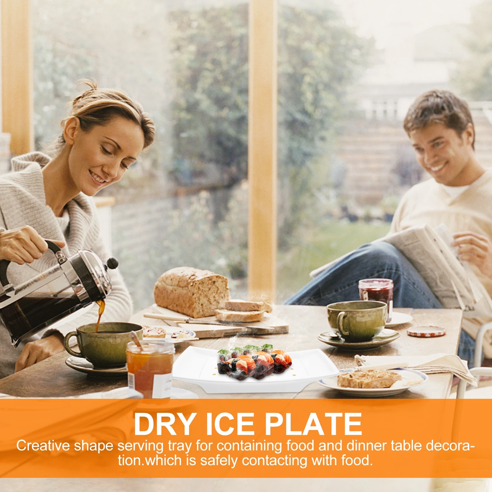 

Food Dry Ice Plate Compact Serving Tray Premium Sturdy Practical Environmentally Friendly High Quality Kitchen Storage