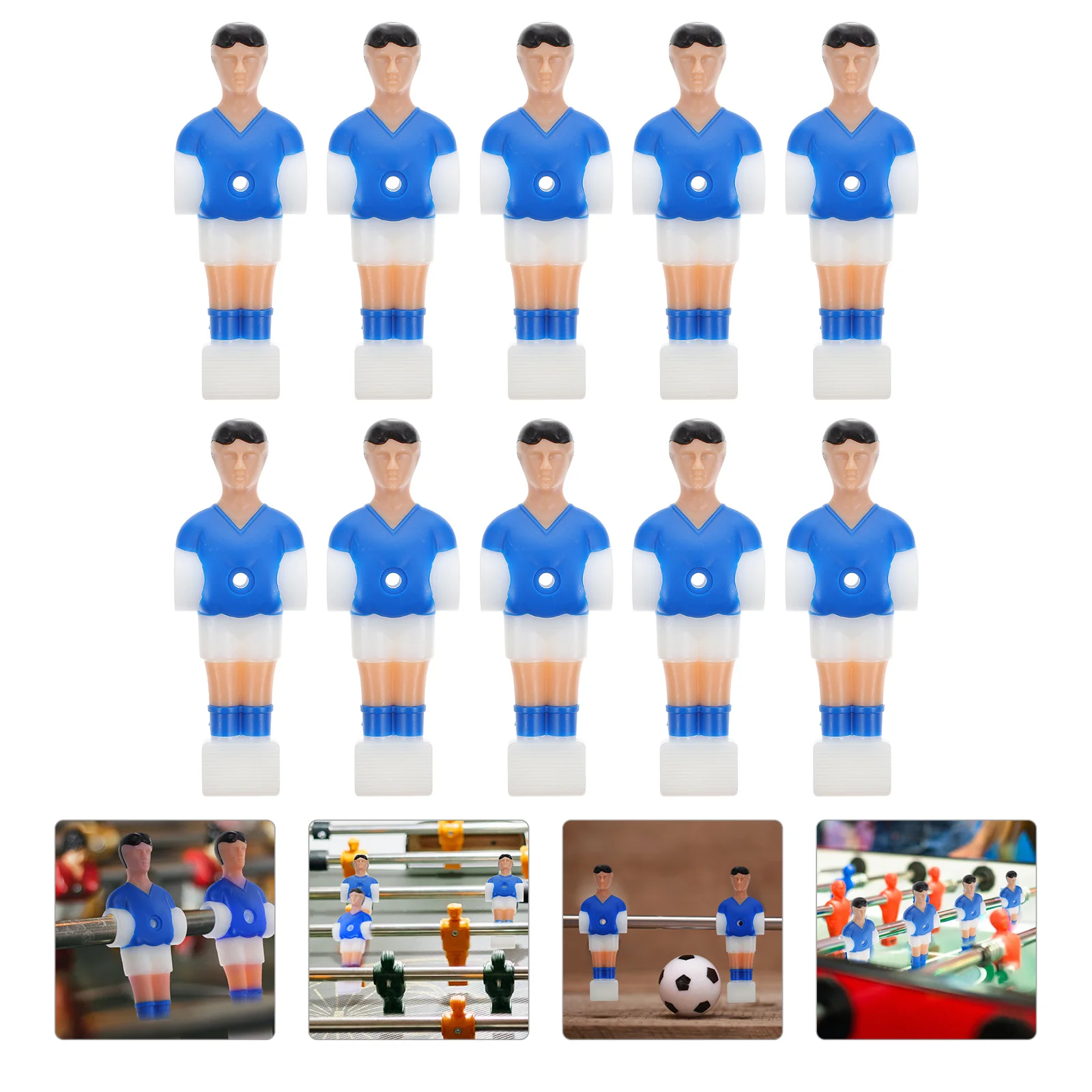 10 Pcs Football Machine Player Table Accessories Kids Toys Component Soccer Figurines Plastic Creative Boys High Grade