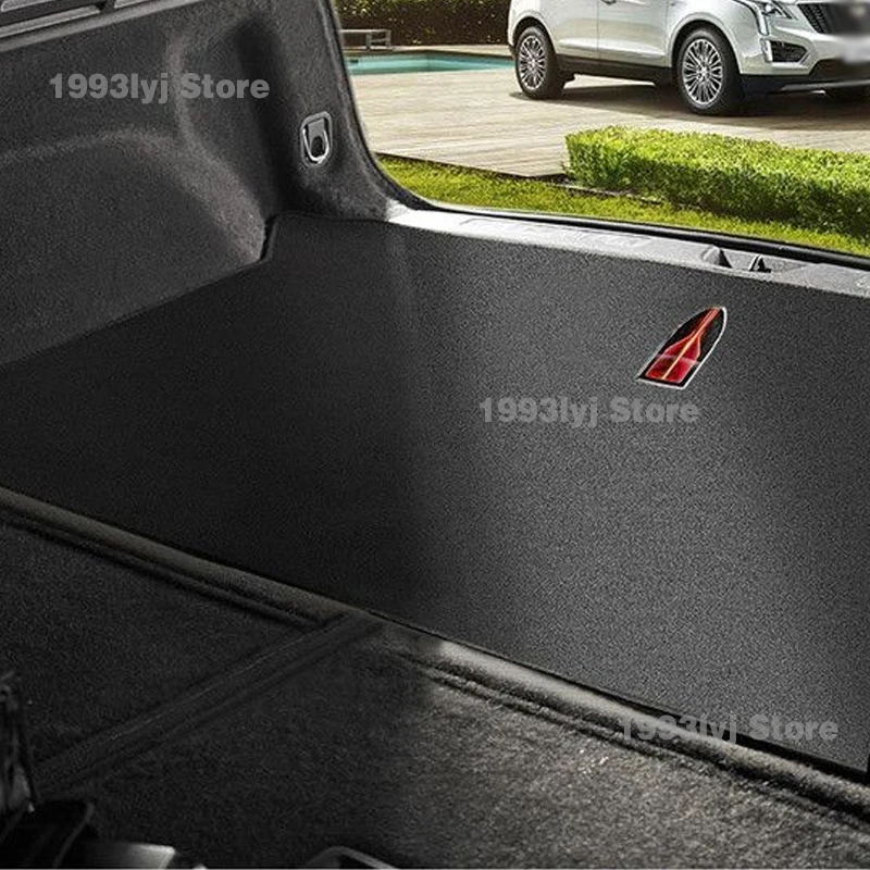 Flannel Car Mats For HONGQI E-HS9  Trunk Mat Mat Accessories All Weather Dustproof Protection Pad