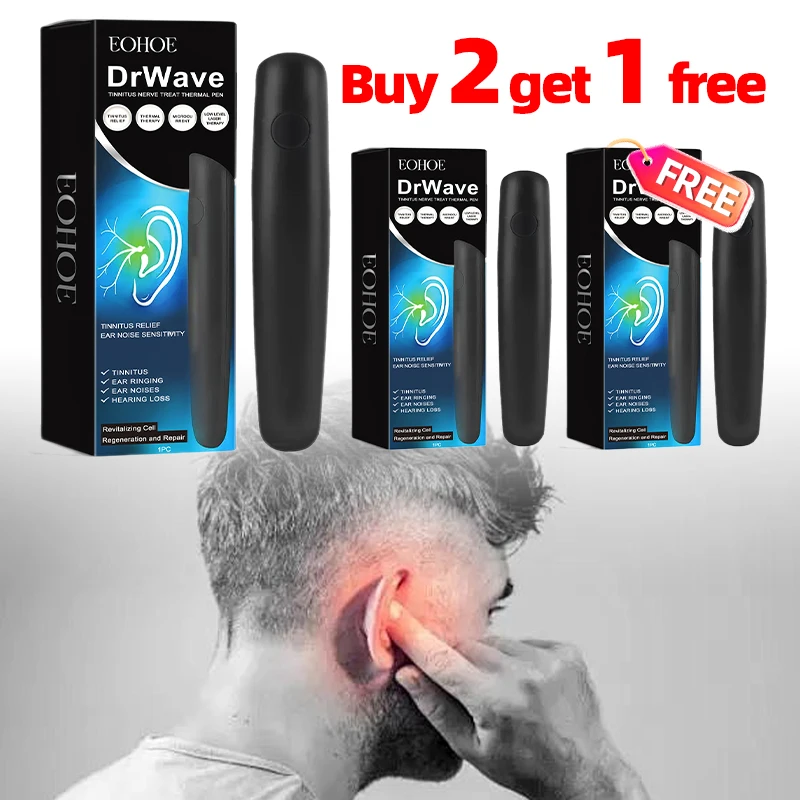 

1/3PCS Ear Ringing Relieving Thermal Pen Treatment Ear Hard Hearing Tinnitus Deafness Itching Earache Symptoms Care Device Best