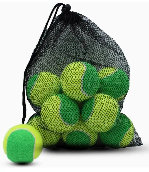 

20Pcs Tennis Training Gear for Pets Outdoor Indoor Play Bright Yellowgreen Dog Fetch Ball Interactive Exercise Bouncy Dog