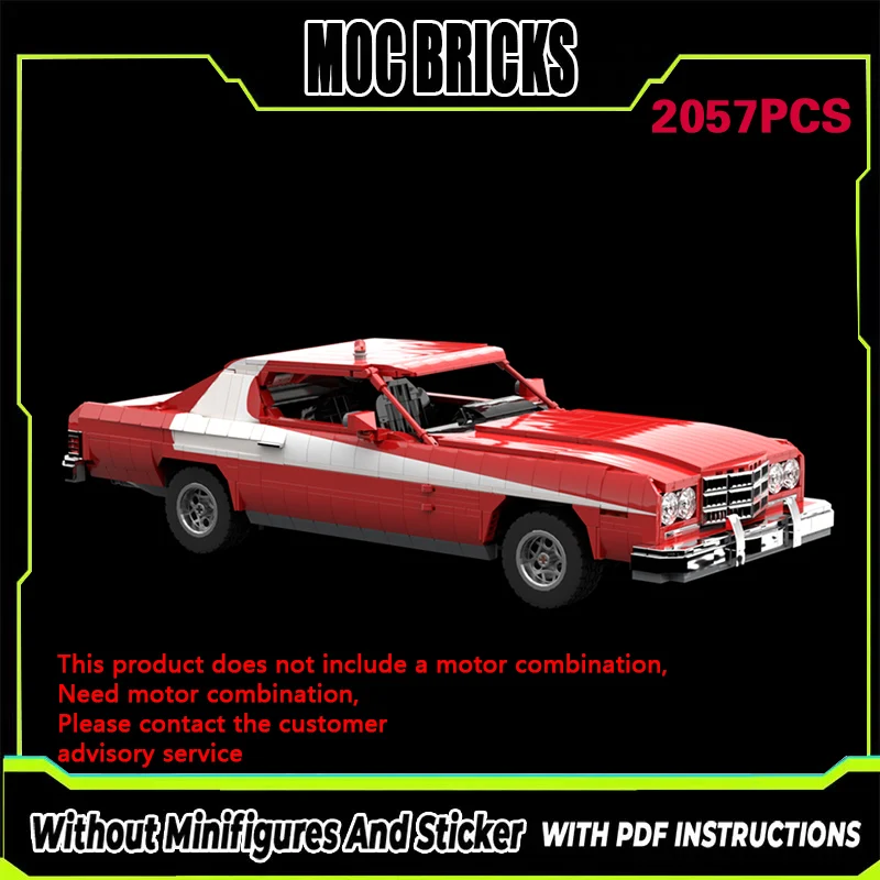 

Popular Movie Model MOC Building Bricks Classic American Muscle Car Modular Technology Gifts Holiday Assemble Children Toys Suit
