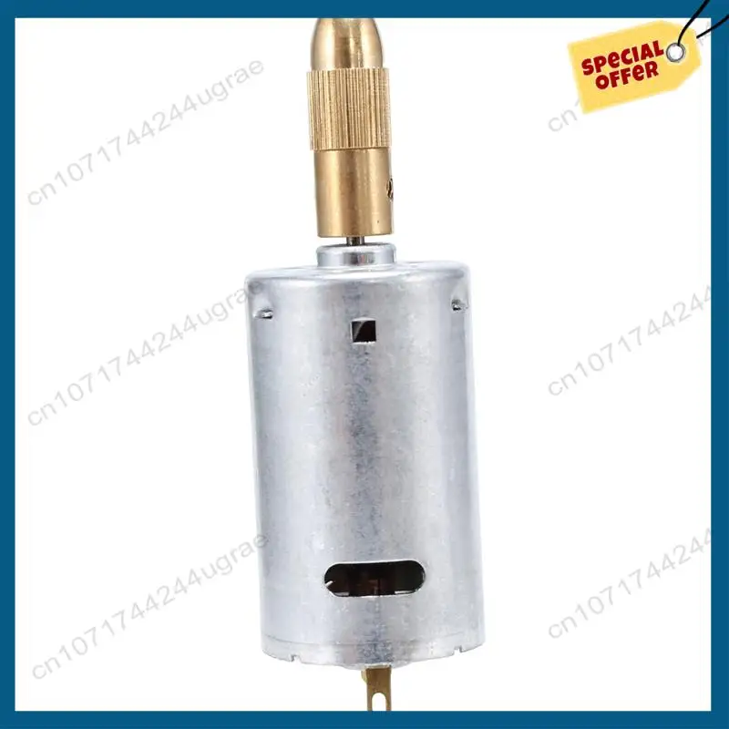 -A15I 5X Mini Electric Hand Drill Bit Set DC 12V Motor 0.5-3Mm HSS Twist Drill Bit With 25Pcs Chuck Collets