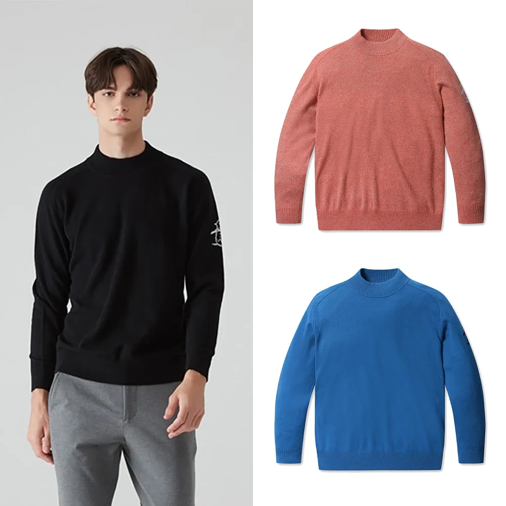 MUNSINGWEAR Autumn and Winter Luxury Men's Knitted Sweater! New Style Sports Style! Exquisite Fashion, Luxury Brand Tops, Golf!